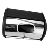 Bread Bin Bread Box Bread Holder Storage Container With Small Window for Kitchen Countertop Black V1294-YM0703-3117230095611