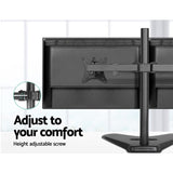 Artiss Monitor Arm Stand Dual Black MA-B-D-T24-BK