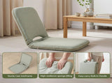Artiss Floor Chair 5 Position Adjustable Green Lazy Sofa for Living Room Bedroom FLOOR-SBL-DENIM-GN