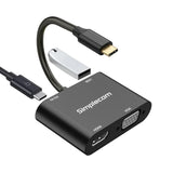 Simplecom DA440 4-in-1 USB-C Multiport Adapter with Power Delivery USB 3.0 VGA HDMI V1202-V2-HXSI-DA440