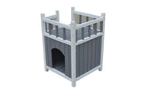 YES4PETS Cat Shelter Condo with Escape Door Rabbit Kitty Dog House Cave V278-CH363-PS7438