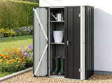 Gardeon Outdoor Storage Cabinet Garden Shed Tool Lockable Cupboard Steel Adjustable Shelves OSC-CABI-SL-BK