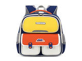Yellow-red Lightweight Kids School Backpack Large Capacity Multi-Pocket Travel Bag Ergonomic V888-ELOSUNG46715