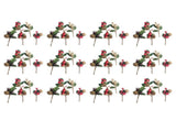 Artificial Flowers Red Berries Pine Cones for Gift Package Plastic Dried Flower Card Accessory for V1294-YM0901-3115240080311