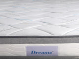 Dreamz Spring Mattress Bed Pocket Tight King MS1004-K-WH