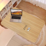 SOGA 2X 40x80cm Walnut Bedside Table Movable Bedroom Desk Student Computer Table TABLEPORT03X2