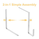 4-Pack Adjustable Stainless Steel Headstone Wreath Hangers for Cemetery Tombstone Flower Wreath V1369-AZ3-W-17165