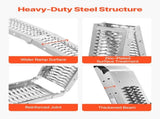 Steel Ramps, 1000 lbs, 2Pcs Heavy-duty Ramps Wider Ramp Surface, Universal Stable Loading Ramp V952-ZZGPDGZ1000LL25YEV0