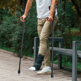 VEVOR Forearm Crutches 10-Level Height Adjustable Walking Crutches 1 Pair 350LBS V952-QBGZJBXPPYZSPRL1KV0