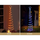 2.4M Christmas Tree LED Solar Motif Lights Jingle Jollys XMAS-MOT-TREE-SOLAR-24-MC