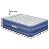 Bestway Air Mattress Queen Inflatable Bed 61cm Airbed Blue BW-BED-Q-61-67690