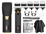 Professional 2-in-1 Cordless Hair Clipper & Trimmer Kit with LED Display & 5-Speed Fine V888-ELOSUNG25884