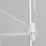 Side Table Modern Stable 3 Tier Round Acrylic Drink Table for Living Room Bedroom Bedside V1294-YM0901-3116240027011