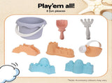 Keezi Kids Sandpit Set Beach Toys Sand Box Outdoor Backyard Play Area SAND-PLS-148-CLF