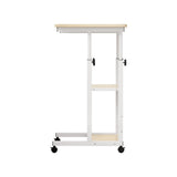 Artiss Laptop Desk Height Adjustable Mobile Workstation Computer Desks 60CM LA-DESK-C-60-2T-WH