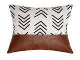 Throw Covers, Modern Farmhouse Decorative Covers for Couch Sofa Bed,Faux Leather V1366-AZ2-W-19872
