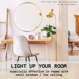 2 Set Wall Mirror Round Aluminum Frame Bathroom 70cm GOLD V274-FT-BM-ALUR-GLD70-X2