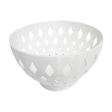 Fruit Bowl, Decorative Fruit Basket with Holes, Hollow Out Bread Serving Bowl, Centerpiece for V1369-AZ3-W-09822