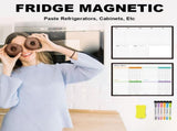 Back to College Yxwen Refrigerator Daily Calendar Whiteboard for Fridge Meal Planner White V1189-LWWAL-20260325-02110