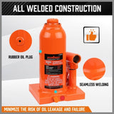4-Ton Hydraulic Bottle Jack Heavy Duty Car Lifter with Safety Valve V465-82038