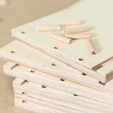 Wood Dowels Beech Wood Dowels Woodworking Supplies Drilling Dowels DIY - Wood color - Size 12-60mm V1102-145-01208-WOO-12-60MM