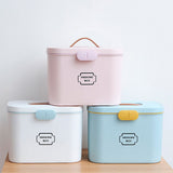Family Medication Box Portable First Aid Box Organizer with Easy to Open Buckle Snap V1294-YM0717-10140142