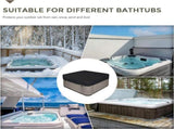 Hot Tub Cover Protector Waterproof Outdoor SPA Cover Cap for Square Hot Tub, V1192-AZ-W-9767