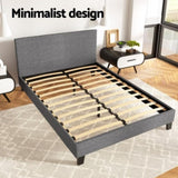 Artiss Bed Frame Double Size Grey NEO BFRAME-E-NEO-D-GY-AB