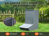 Hog Feeder 2.2 Bushel Metal Double Door Pig Feeder Feeding up to 5 Hogs V952-SCWSQDMZWSQ1WLRJ5V0