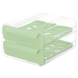 1Pc Egg for Refrigerator 32 Eggs, 2 Tier Clear Stackable Egg Holder with for Fridge, V1192-AZ-W-28063