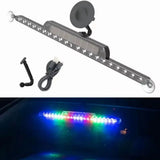 Solar RGB Car Emergency Light, USB Charging Car Strobe Light, Multifunctional Auto Emergency Light V1192-AZ-W-33674