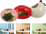 Petluno Ceramic Vase in Strawberry Shape Sturdy Durable Flower Pot for Hydroponic Cuttings V1259-DP01-A-1651