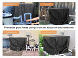 Pool Heater Cover,Heat Pump Cover ,Pool Heater Cover for Winter,Hose Hole and Hook G743 V1370-AZ4-07580