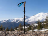 Mountview 2 Pcs Hiking Trekking Poles Walking Stick Adjustable Lightweight Black UA0202-BK-AU