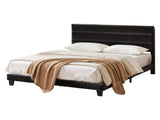 Artiss King Bed Frame Upholstered Platform Base with Geometric Headboard Black Velvet BFRAME-H-HUSH-K-BK-ABC