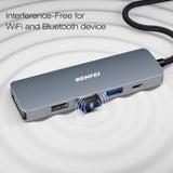 BENFEI USB C Hub 5-in-1 with 4K HDMI Aluminum Case V28-ELEBEN360GY