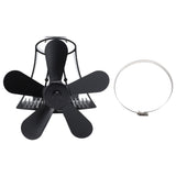 Magnetic Wall Mounted Fireplace Fan Silent Operation 5 Blade Heat Powered Wood Stove Fan Log Wood V1294-YM0706-3114230124111