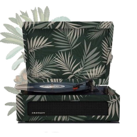 Crosley Voyager Turntable Record Player 3 Speed Bluetooth Tropical Fern Green V185-8017BO