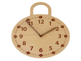 Wall Clock 10 Inch Round Silent Decorative Battery Operated Wooden Wall Clock for Kids Living V1294-YM0901-3115240042111