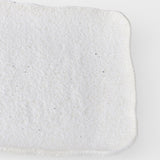 Platter Rectangular 35cm Shell White Glaze V637-C0457
