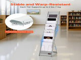 Brochure Display Rack, 10 Pockets Literature Display Stand, Portable Floor Standing V952-WJZSXLDSDZS4EKNWY001V0