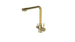 2023 Brushed Brass Gold L shape 3 way filter water kitchen mixer tap faucet Stainless steel Made PVD V549-GOLD3WAYL