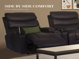 8-Point Electric Massage Recliner Chair - PU Leather Electric Lounge Sofa Armchair HARLOW BROWN V274-FT-MRC-6175PU-DBN