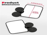Tractor Magnetic Side Mirrors, 114 Lbs Magnet Rear View Mirror for Tractors, Forklifts, Lawn Movers, V1258-DP02-WO-221