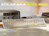 Solakaka Ki99pro 3Mode RGB Mechanical Keyboard, Orange-White V1300-KI99PRO-ORANGE-WHITE