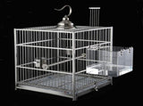 Acrylic Bird Bathtub Bath Shower Box Bowl with Hooks Cage Accessory for Birds Parrots V1294-YM0717-10099953
