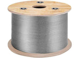 1/8 Stainless Steel Cable Railing 500ft, Wire Rope 316 Marine Grade, Braided Aircraft Cable 7x7 V952-316GSS7X700000001V0
