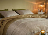 Bedding House Sanna Gold 100% Cotton Percale Quilt Cover Set Queen V442-HIN-QUILTCS-SANNA-GOLD-QS