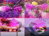 Plant Grow Light Indoor,4 Head LED Growing Lamp for Indoor Plants, 80W Full Spectrum Plant Lights V1370-AZ4-06039