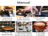 Bottomless Coffee Portafilter for Coffee Makers Stainless Steel Detachable Universal Black V1370-AZ4-20364